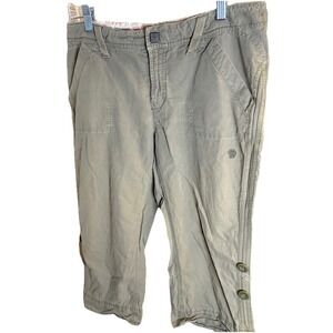 Mountain HardWear Capri Pants Womens‎ Size 10 Hemp Brown Mid Rise Hiking